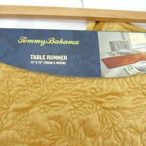 FLAW Tommy Bahama Velvet Table Runner 14"‎ x 72" Thanksgiving Pumpkins Stitched